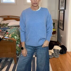 J. Crew Light Blue Crew Neck Sweater